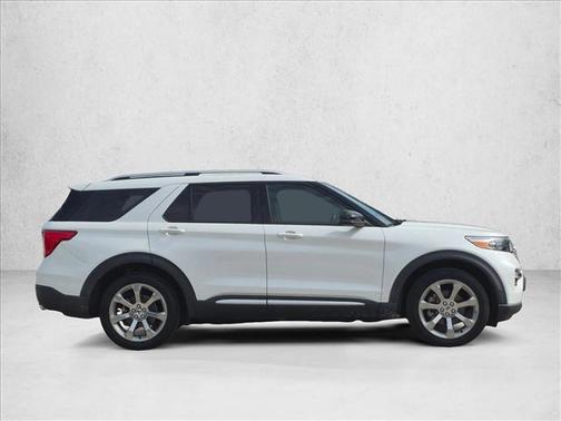 Star White Metallic Tri-Coat 2020 Ford Explorer Platinum