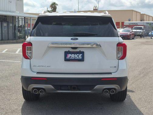 Star White Metallic Tri-Coat 2020 Ford Explorer Platinum