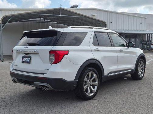 Star White Metallic Tri-Coat 2020 Ford Explorer Platinum