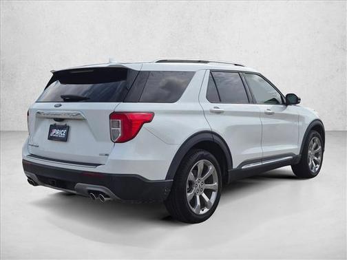 Star White Metallic Tri-Coat 2020 Ford Explorer Platinum