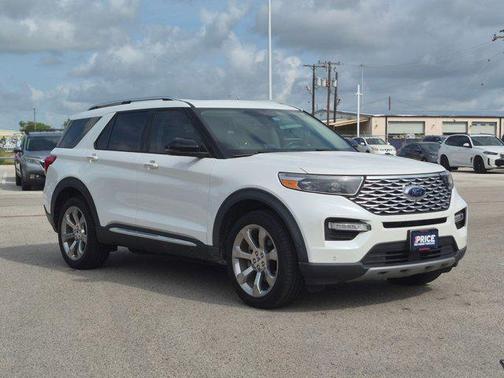 Star White Metallic Tri-Coat 2020 Ford Explorer Platinum