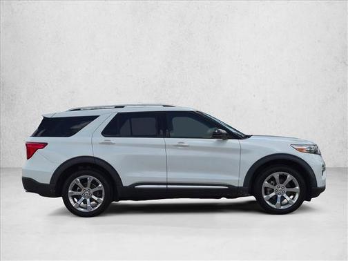 Star White Metallic Tri-Coat 2020 Ford Explorer Platinum