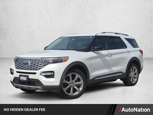 Star White Metallic Tri-Coat 2020 Ford Explorer Platinum