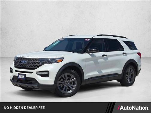 Star White Metallic Tri-Coat 2022 Ford Explorer XLT