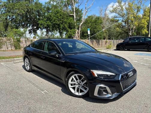 Mythos Black Metallic 2023 Audi A5 Sportback 45 S Line Premium
