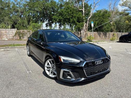 Mythos Black Metallic 2023 Audi A5 Sportback 45 S Line Premium