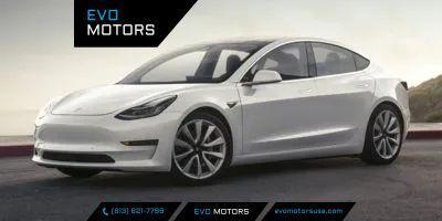 Solid Black 2019 Tesla Model 3 Long Range