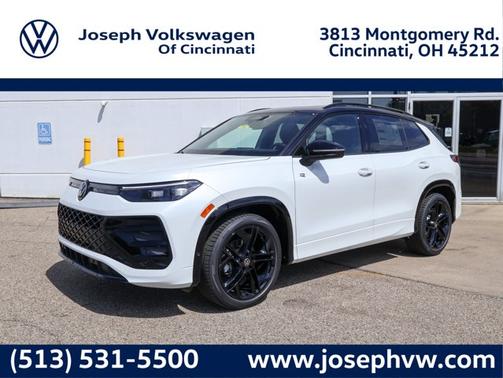 Opal White w/Deep Black Roof 2026 Volkswagen Tiguan SE R-Line Black