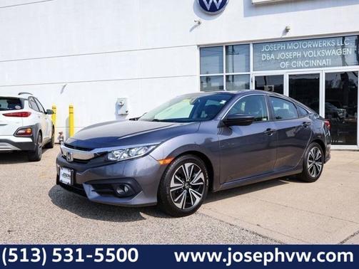 Modern Steel Metallic 2018 Honda Civic EX-L