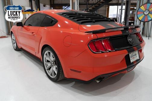 Orange 2015 Ford Mustang