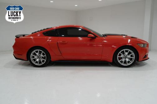 Orange 2015 Ford Mustang
