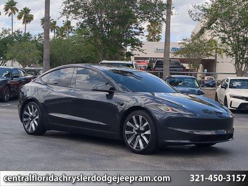 Stealth Gray 2024 Tesla Model 3 Long Range