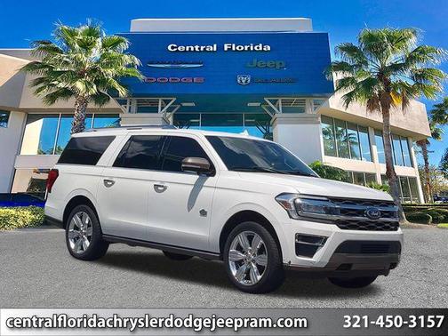Star White Metallic Tri-Coat 2023 Ford Expedition Max King Ranch