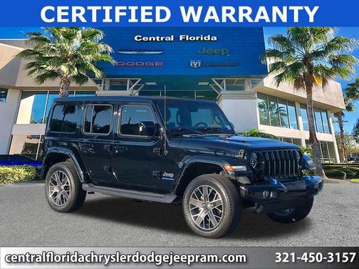 Black Clearcoat 2023 Jeep Wrangler 4xe Sahara High Altitude