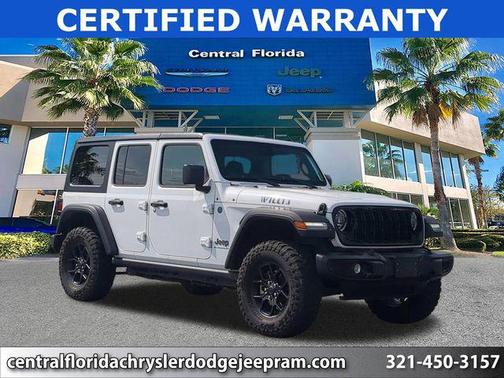 Bright White Clearcoat 2025 Jeep Wrangler 4xe Willys