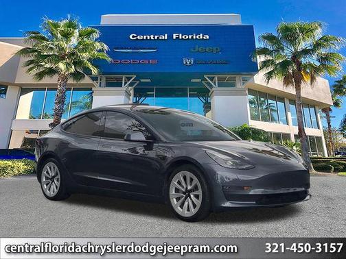 Stealth Gray 2022 Tesla Model 3 Long Range