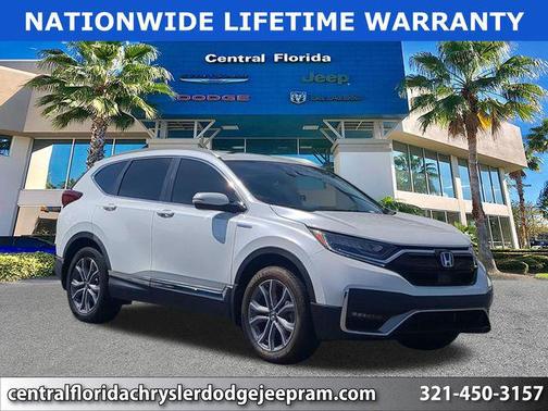 Platinum White Pearl 2020 Honda CR-V Hybrid Touring