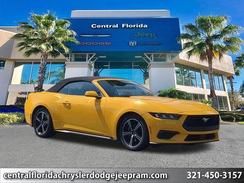 Yellow Splash Metallic Tri-coat 2024 Ford Mustang EcoBoost Premium