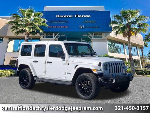 Bright White Clearcoat 2023 Jeep Wrangler 4xe Sahara