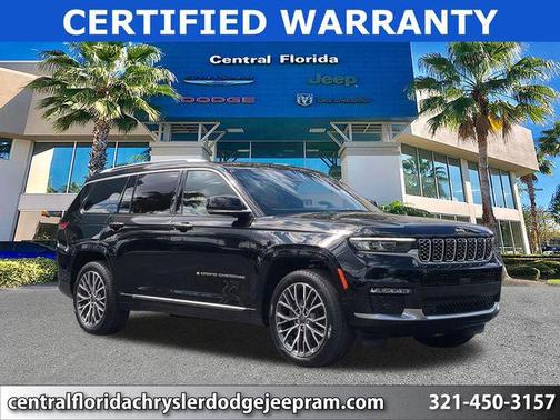 Diamond Black Crystal Pearlcoat 2023 Jeep Grand Cherokee L Summit Reserve