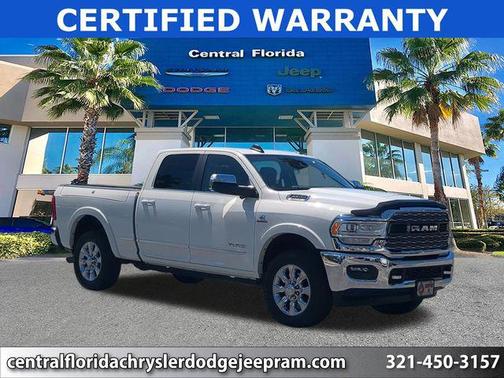 Pearl White 2021 RAM 2500 Limited Crew Cab 4x4 6'4' Box