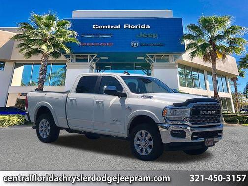Pearl White 2021 RAM 2500 Limited Crew Cab 4x4 6'4' Box