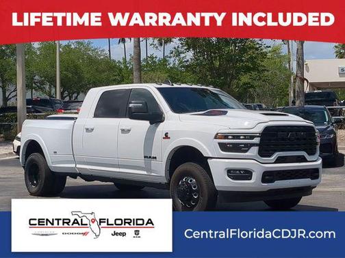 Bright White Clearcoat 2026 RAM 3500 Limited Mega Cab 4x4 6'4' Box