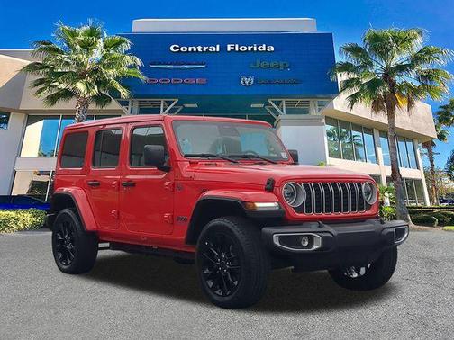 Firecracker Red Clearcoat 2025 Jeep Wrangler 4xe Sahara