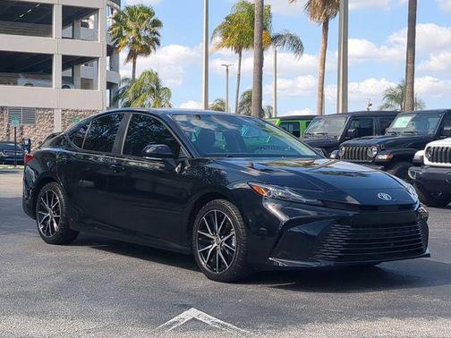 Midnight Black Metallic 2025 Toyota Camry LE