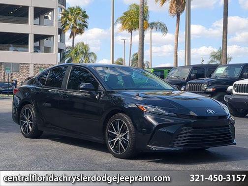Midnight Black Metallic 2025 Toyota Camry LE
