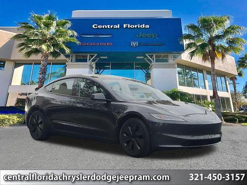 Stealth Gray 2025 Tesla Model 3 Long Range