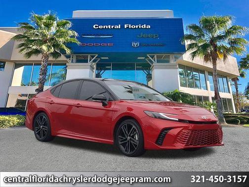 Midnight Black Metallic 2025 Toyota Camry XSE