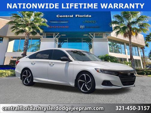 Platinum White Pearl 2022 Honda Accord Sport SE 1.5T