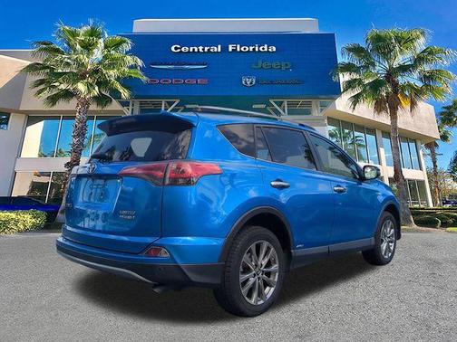 Blue 2017 Toyota RAV4 Hybrid Limited