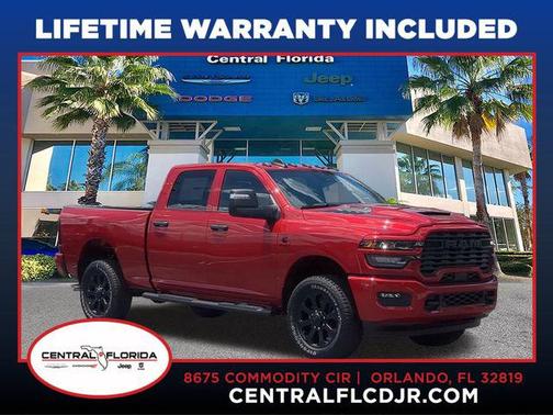 Molten Red 2026 RAM 2500 Black Express Crew Cab 4x4 6'4' Box