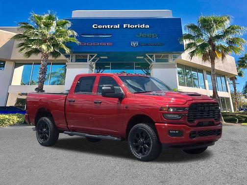 Molten Red 2026 RAM 2500 Black Express Crew Cab 4x4 6'4' Box