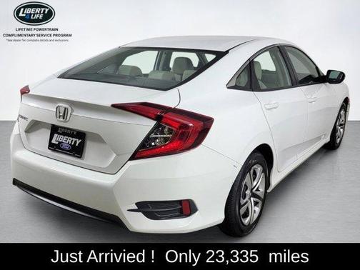 White 2018 Honda Civic LX