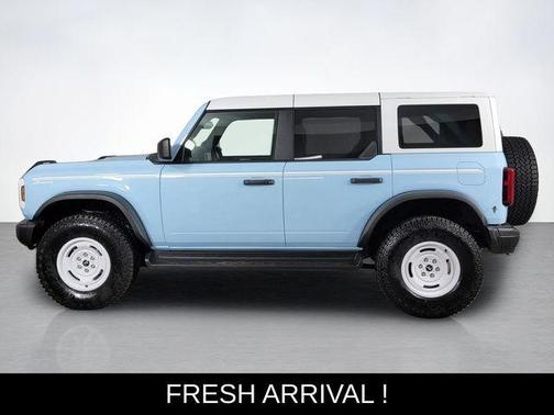 Blue 2025 Ford Bronco Heritage Edition