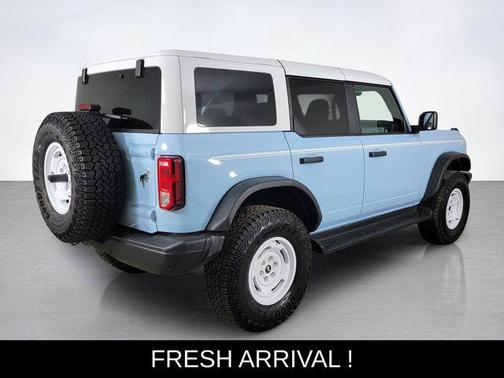 Blue 2025 Ford Bronco Heritage Edition