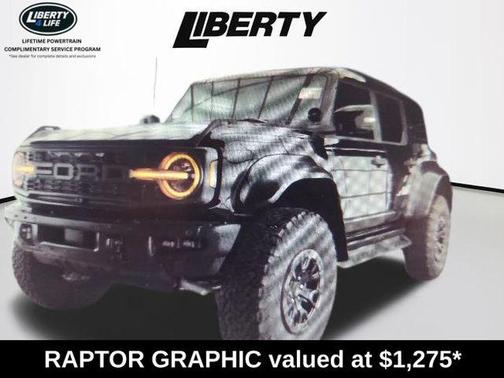 Shadow Black 2025 Ford Bronco Raptor