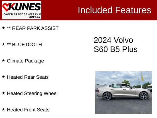 2024 Volvo S60 B5 Plus Dark Theme