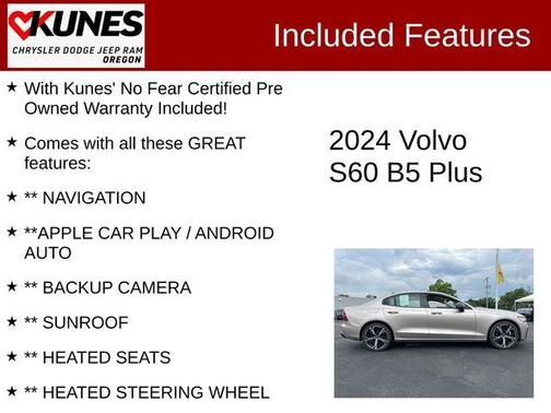 2024 Volvo S60 B5 Plus Dark Theme