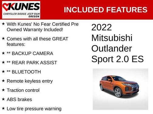 2022 Mitsubishi Outlander Sport 2.0 SE