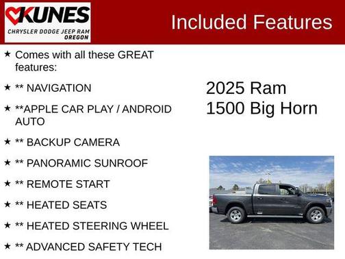 2025 RAM 1500 Big Horn/Lone Star