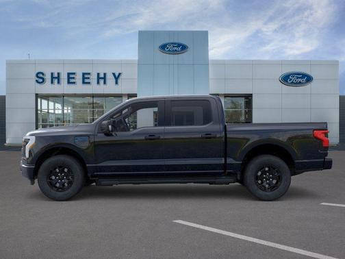 Agate Black Metallic 2025 Ford F-150 Lightning XLT