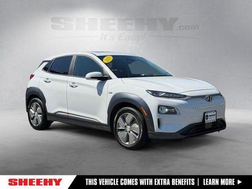 Chalk White 2020 Hyundai KONA EV Ultimate