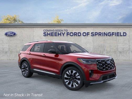 Rapid Red Metallic Tinted Clearcoat 2026 Ford Explorer Platinum