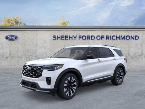 Star White Metallic Tri-Coat 2026 Ford Explorer Platinum