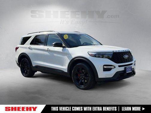 Star White Metallic Tri-Coat 2022 Ford Explorer ST