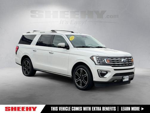Star White Metallic Tri-Coat 2020 Ford Expedition Max Limited